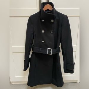Black Babaton Dress Coat